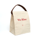 We Rise Canvas Lunch Bag With Strap